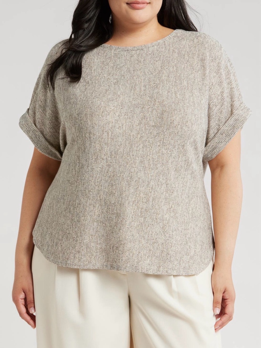 MAX STUDIO Dolman Short Sleeve Top